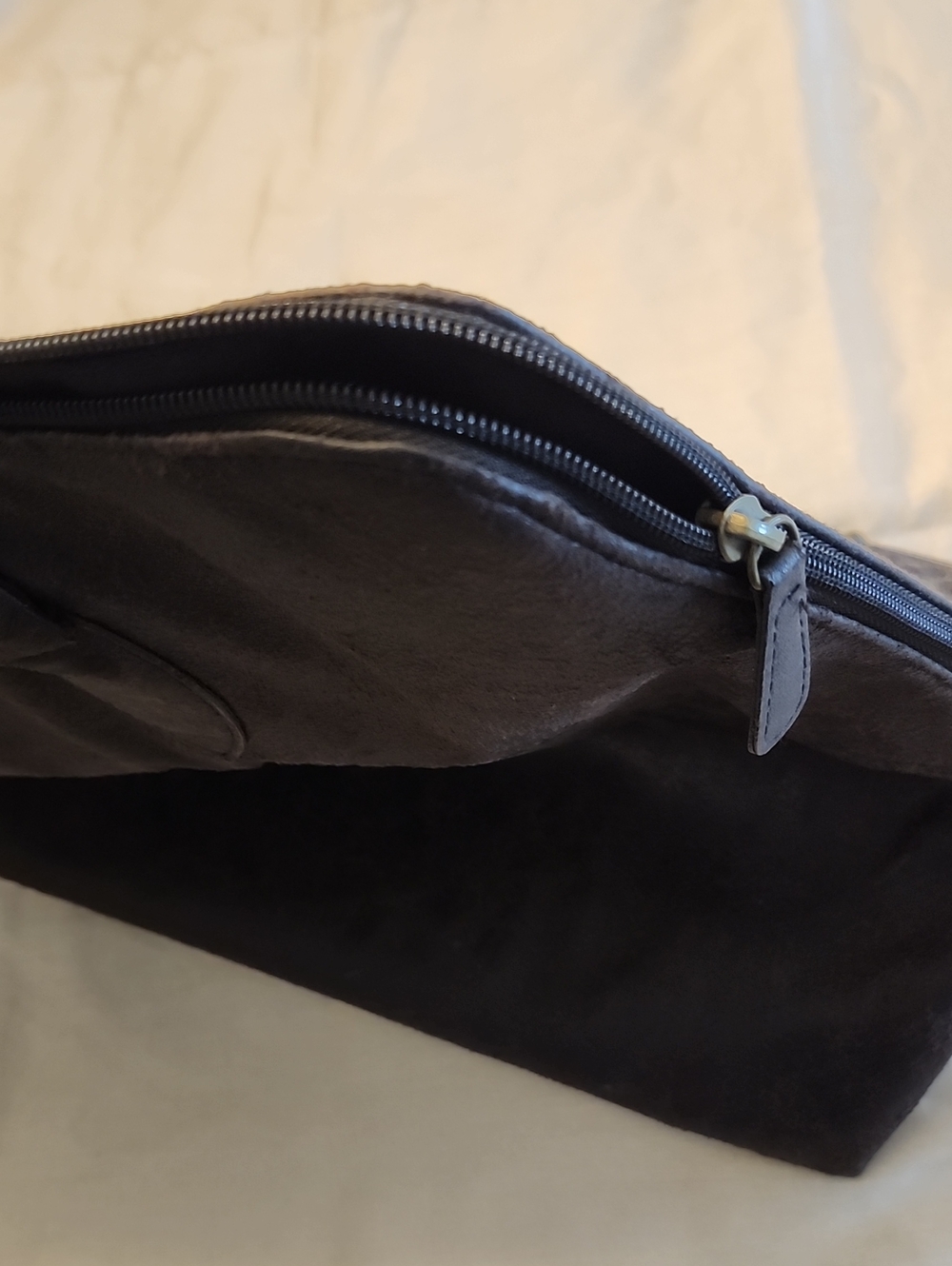 Hand Crafted Embroidered Brown Faux Leather Bohemian Style Large Tote Bag, $35 - Picture 11 of 11